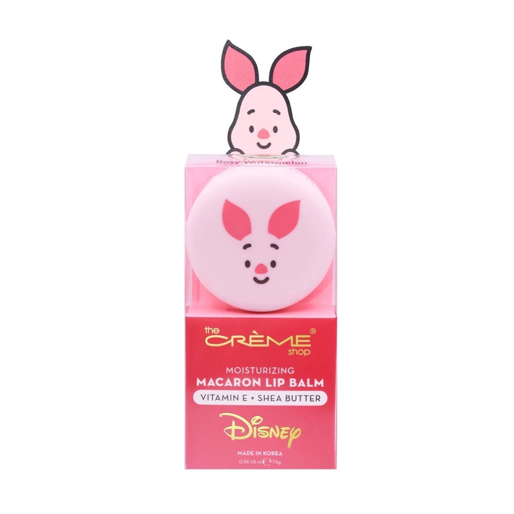 Disney Piglet Macaron Rose Watermelon Shea Butter Lip Moisturizer Kids Chapstick
